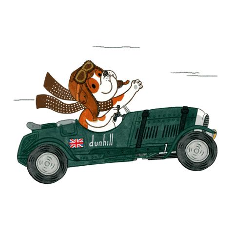 谈资｜那个专门画绅士的Mr.Slowboy，这次帮dunhill画了一只狗