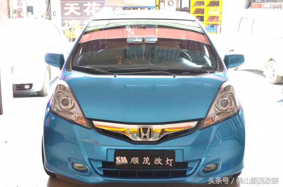 17款飞度改装大灯,12款飞度中网改装