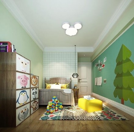 97平美式风格装修全屋效果图,小资混搭风美家