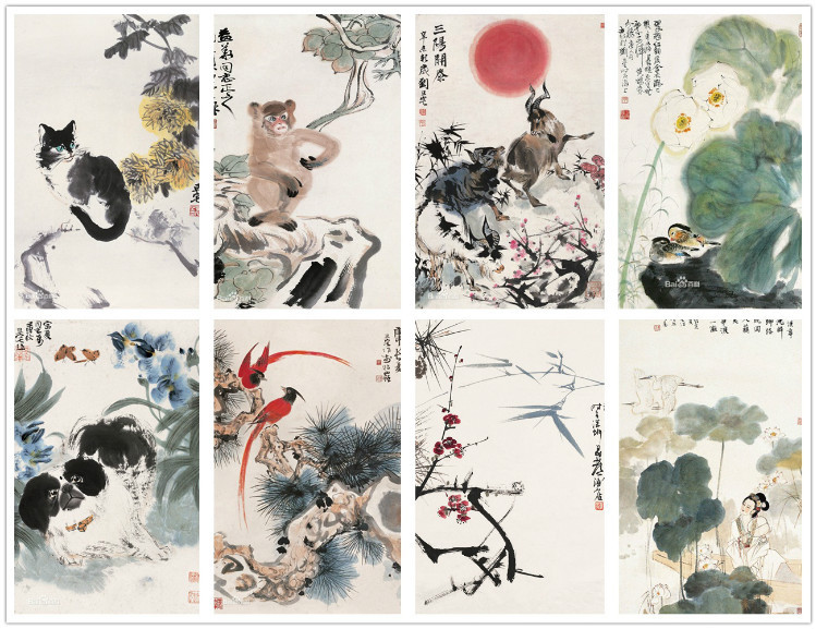 海派花鸟画谁的比较好,海派名家张雄花鸟画