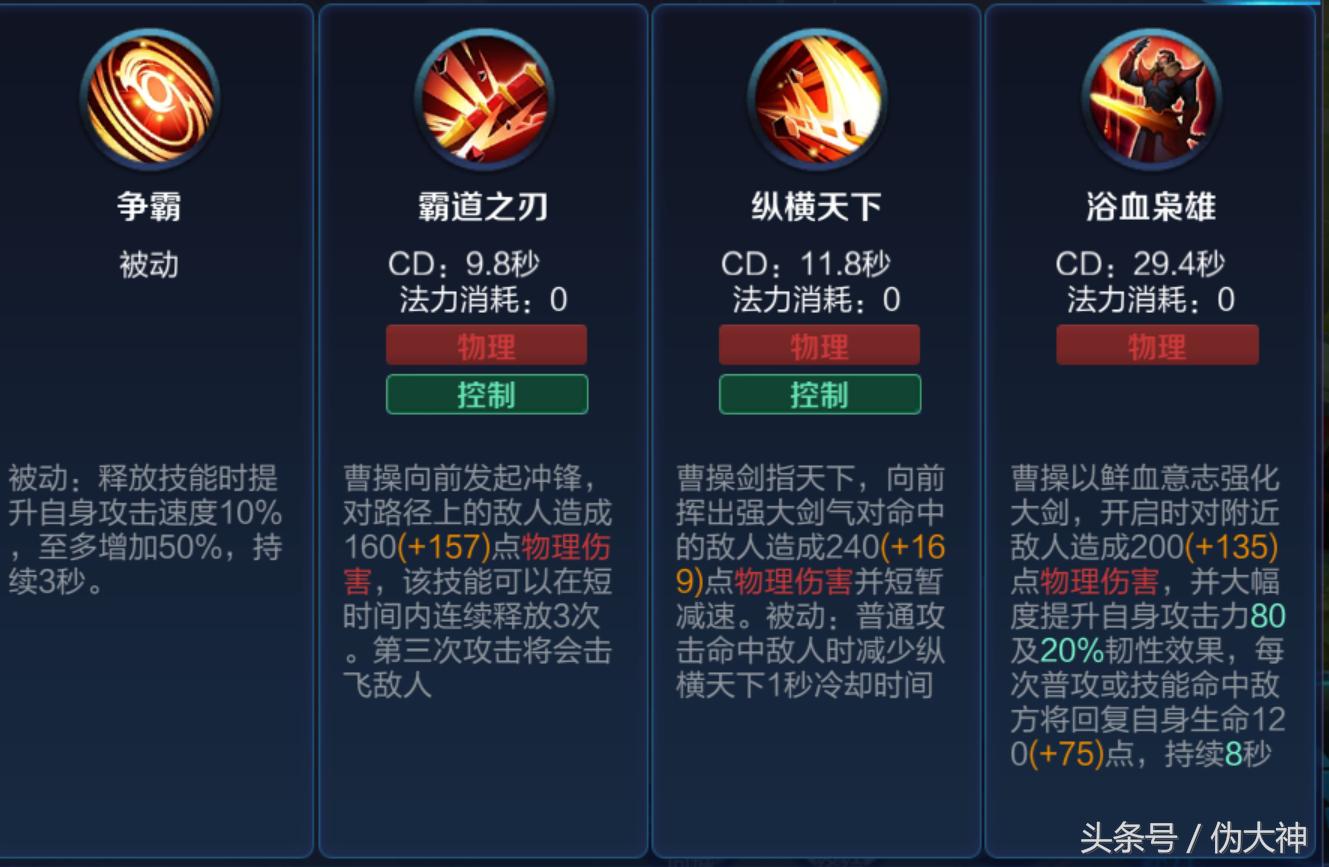 曹操版本依旧强势,王者荣耀曹操现版本还强势吗