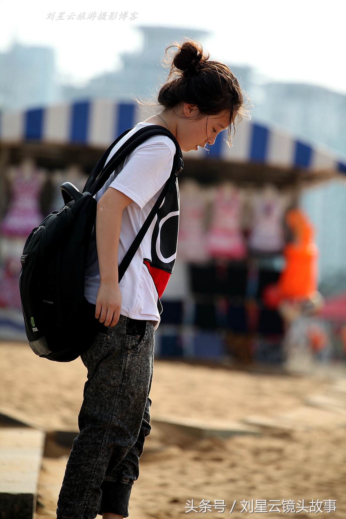 威海旅游女生旅游视频,去威海旅游的女人