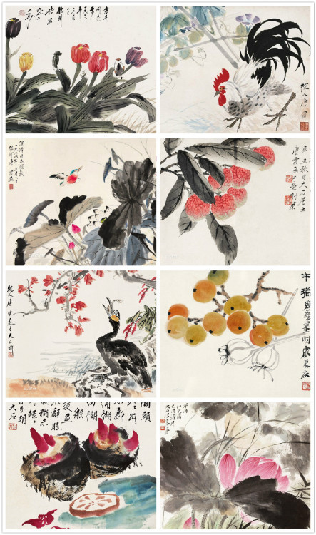 海派花鸟画谁的比较好,海派名家张雄花鸟画