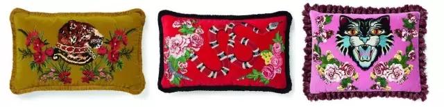 gucci图案抱枕,听说gucci出了宠物系列的单品