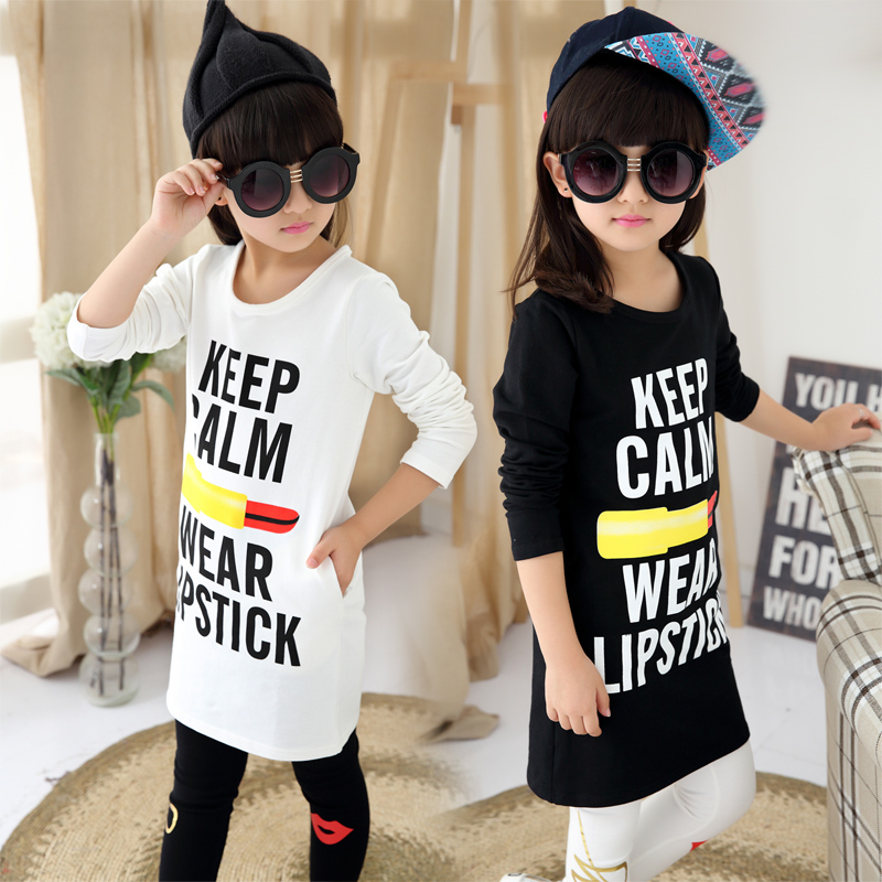 女童t恤夏中大童时尚,儿童t恤女童时尚