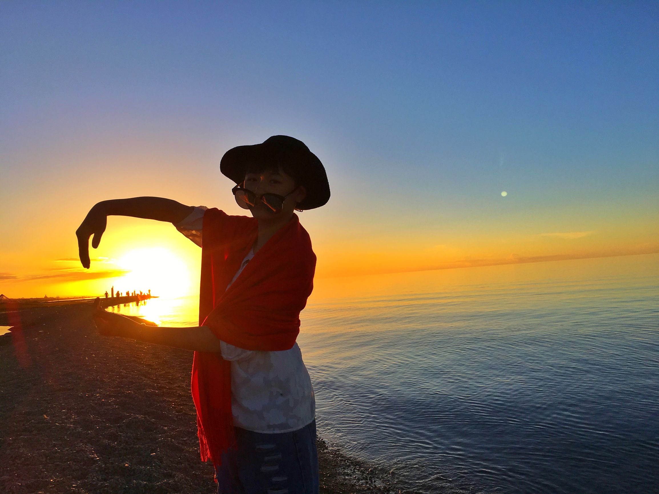 清晨的青海湖美景,静谧的青海湖
