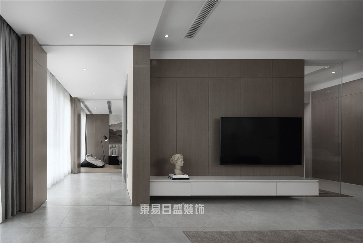 南京110平轻奢装修全包,2万装修140平毛坯房极简风效果图