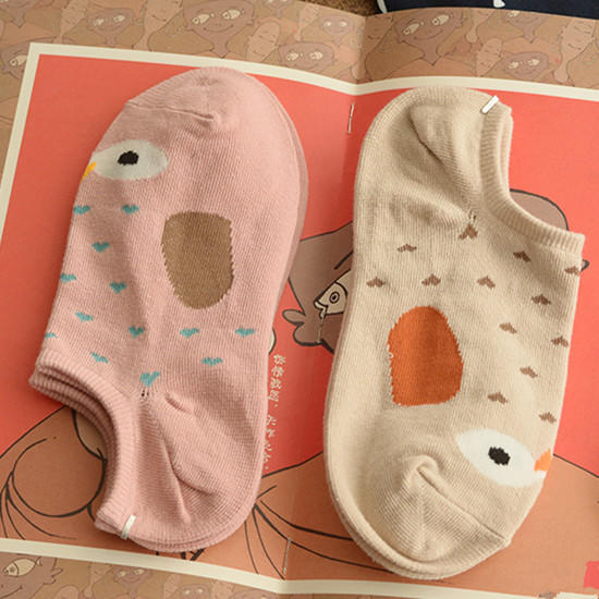 清新的袜子透气清凉有刺绣,透气舒适不臭脚短袜