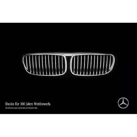 奔驰祝贺宝马100岁,奔驰宝马100周年纪念