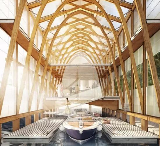 和海豚一起玩的地方,与海豚接触的地方