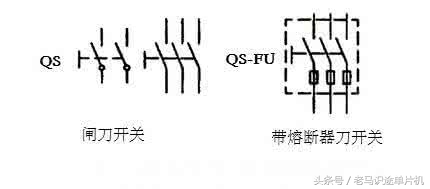 断路器合闸分闸线圈图形符号,闸刀开关与隔离开关的文字符号