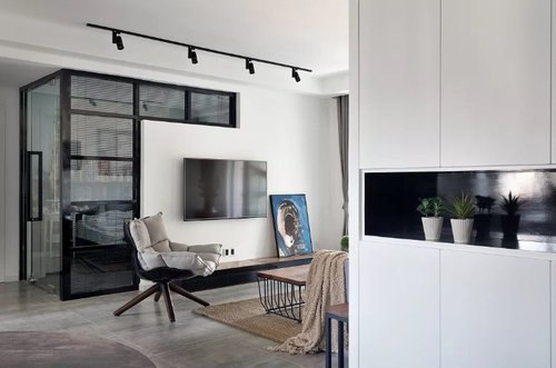 玻璃墙卧室,透光隔音的玻璃墙卧室