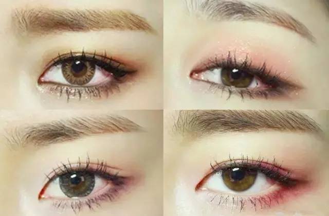 一个内双一个多眼皮眼妆教程,适合单眼皮内双眼妆正确画法