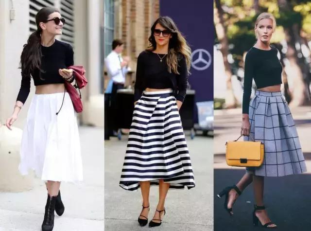 高腰裤不显肉肉,小个子显高高腰裤裙