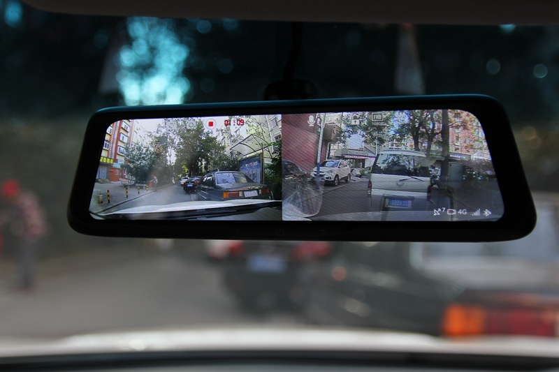 行车保姆秒杀*子狗电**，10寸屏善领X798TS后视镜评测