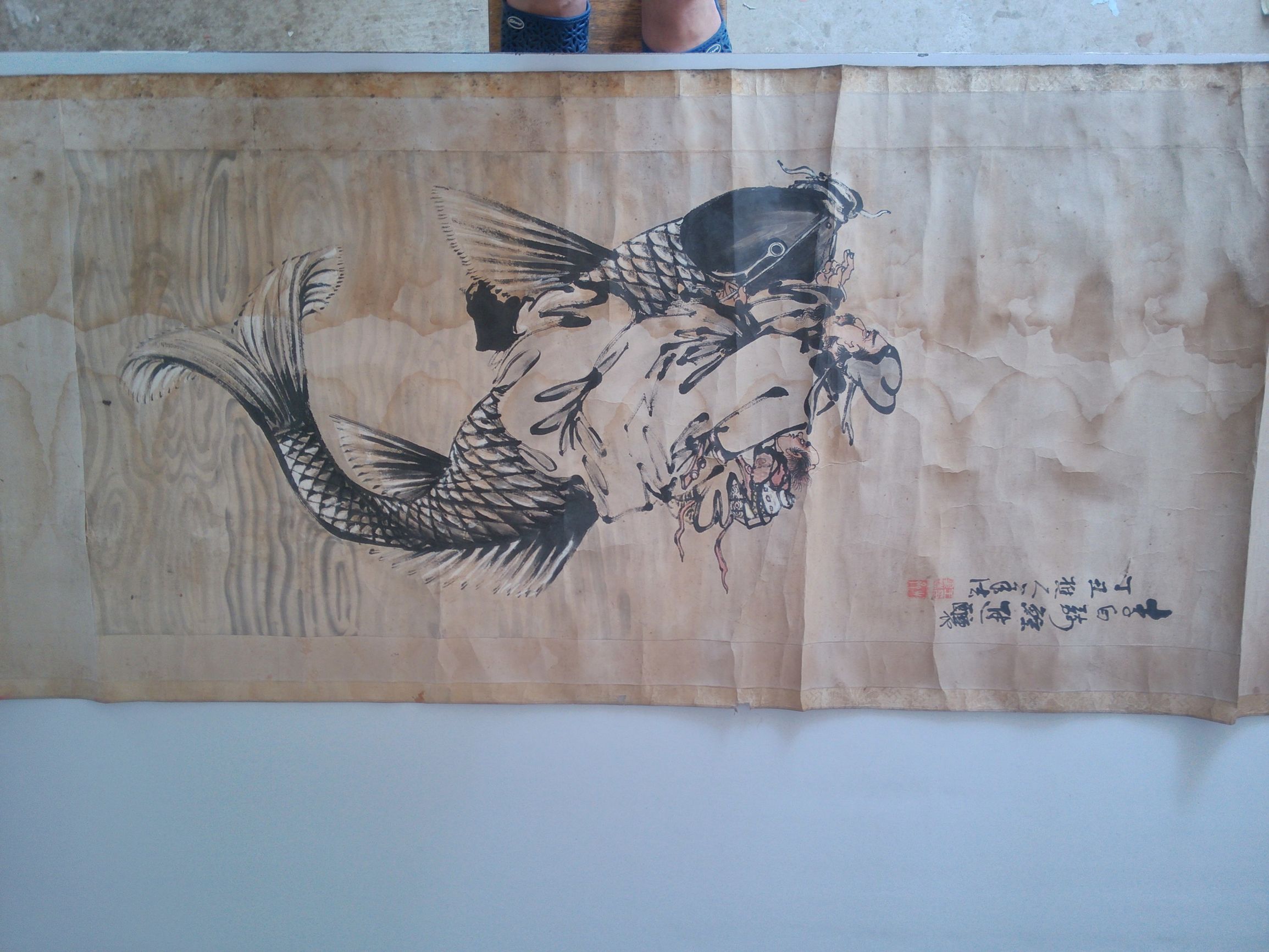 字画修复用什么药水清洗,字画修复去污系列