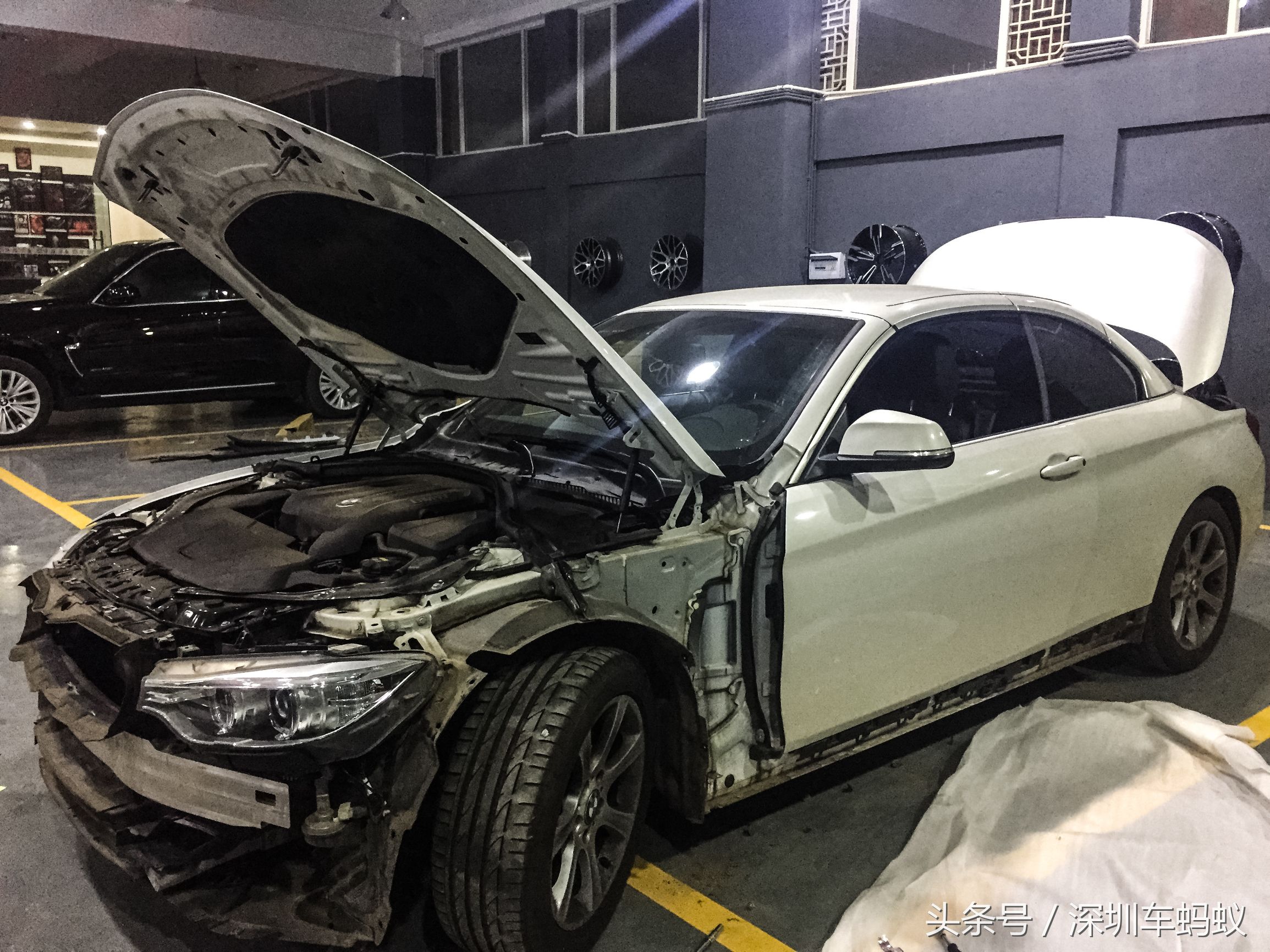 宝马4系敞篷改装街拍,新款宝马4系敞篷升级m4前脸