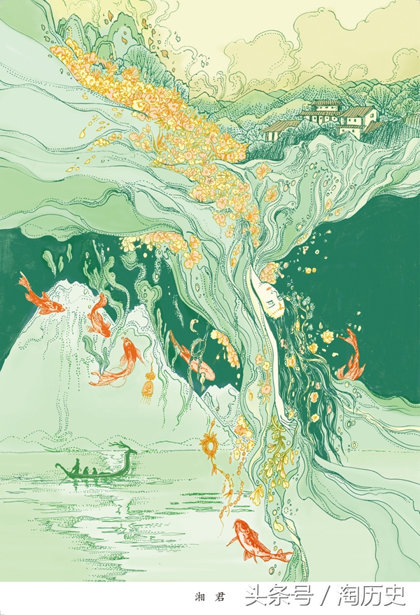 90插画师以200幅作品绘制诗经,最美楚辞的插画