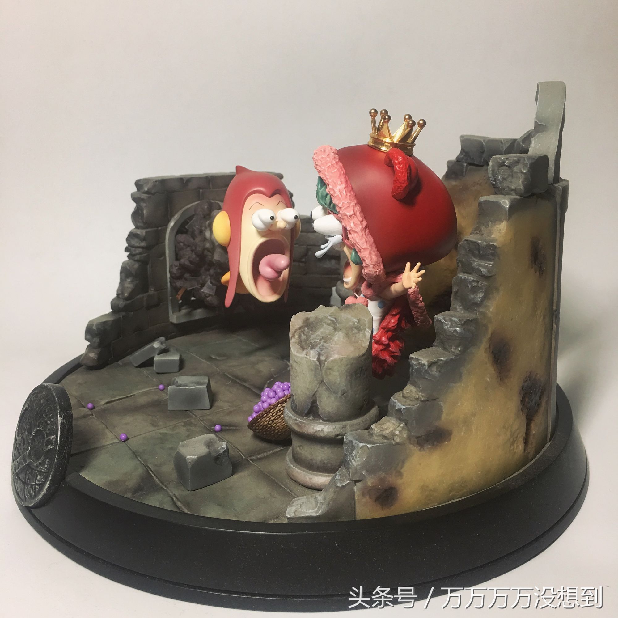 砂糖海贼王手办,砂糖吓晕航海王手办