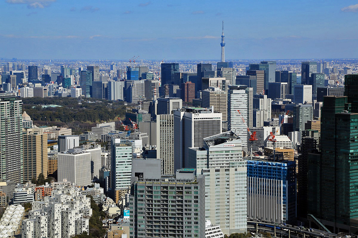 航拍日本东京亚洲第一大城市,航拍东京城市全景