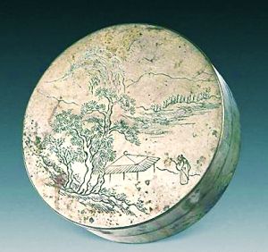 古玩铜墨盒价格,文房用品收藏捡漏