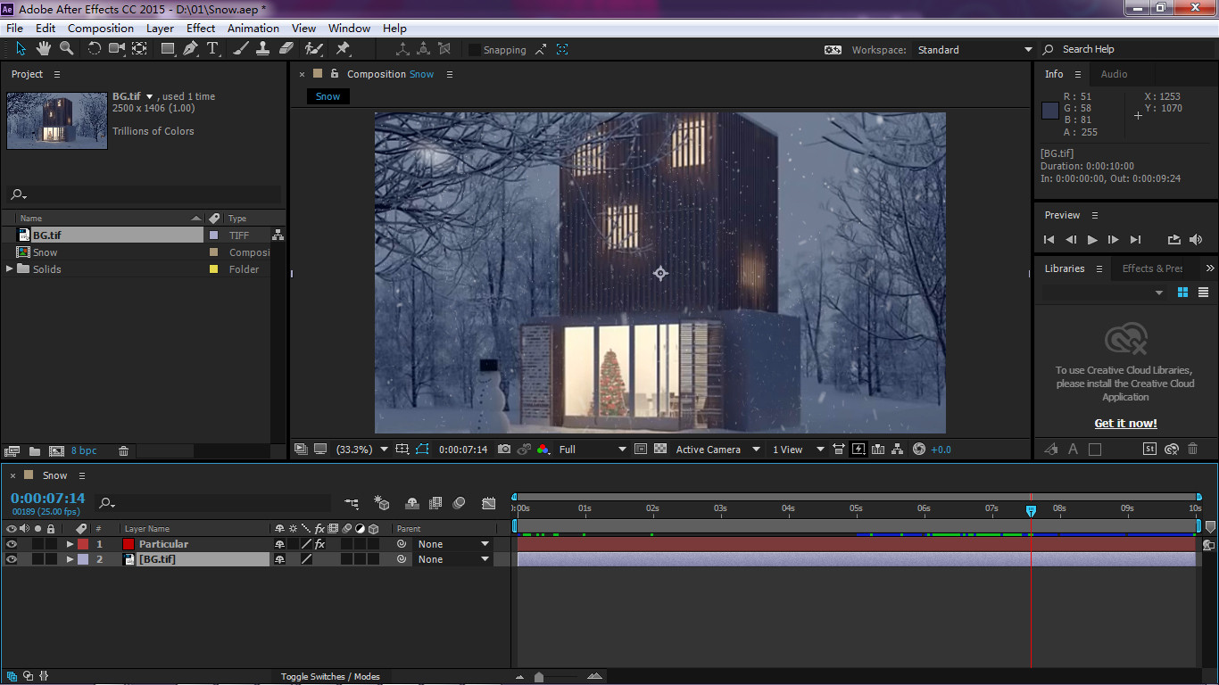 ae粒子飘落效果教程,ae中下雪效果使用的是什么效果