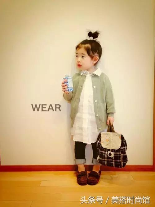 150小个子童装穿搭中性风,日系穿搭女童图
