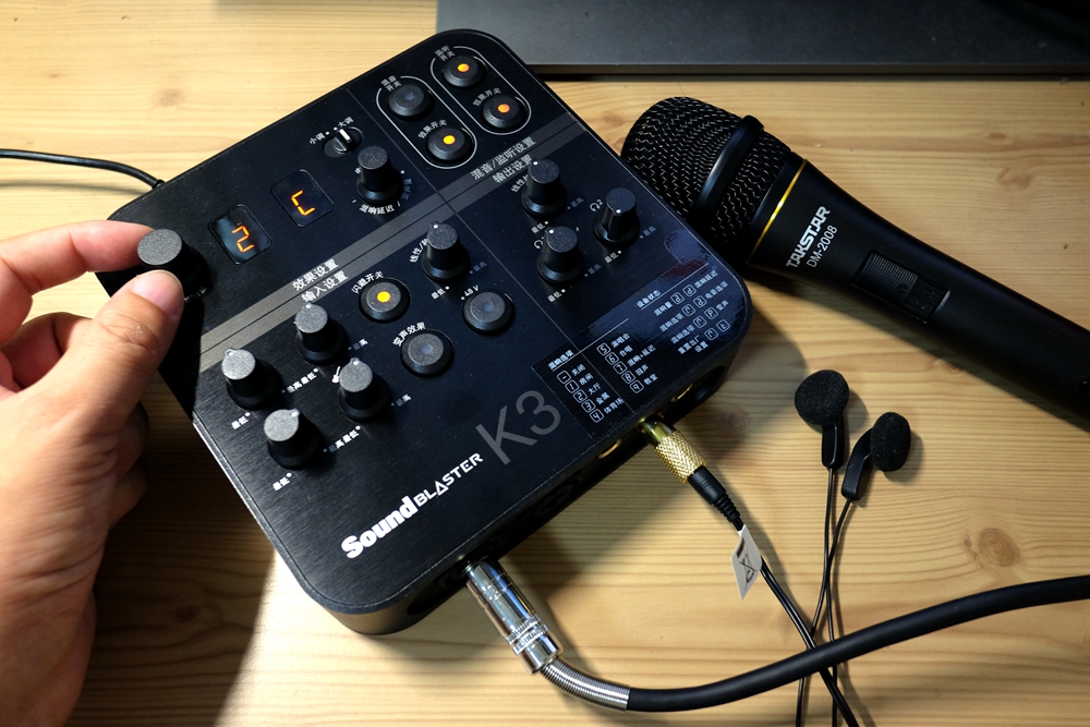 创新k3声卡搭配isk5000,怎么用创新声卡k3来全民k歌