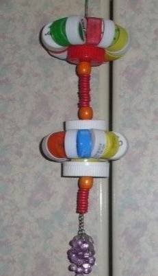 瓶盖小手工制作简单又漂亮灯笼,用瓶盖做灯笼简单又好看一看就会