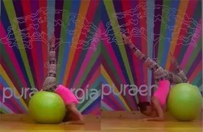 瑜伽球收腹按摩,收腹按摩球