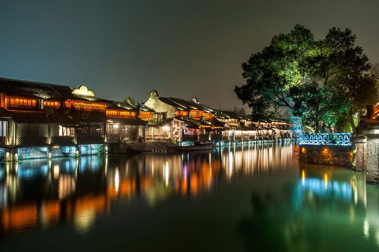 江南水乡乌镇诗情画意,江南水乡乌镇落日余晖