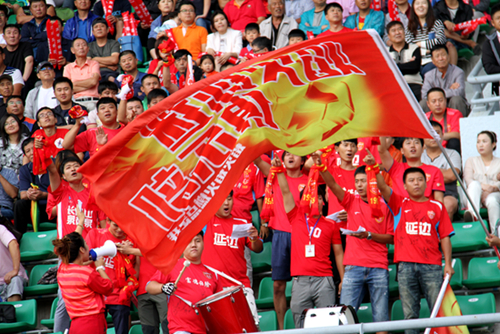延边队延边球迷,延边主场球迷表演