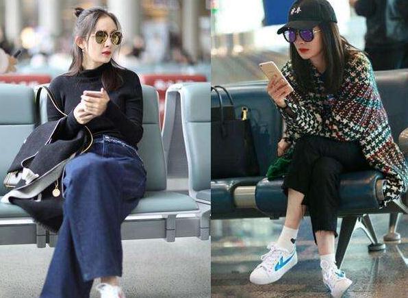 杨幂网红回力鞋,杨幂刘雯的时髦感