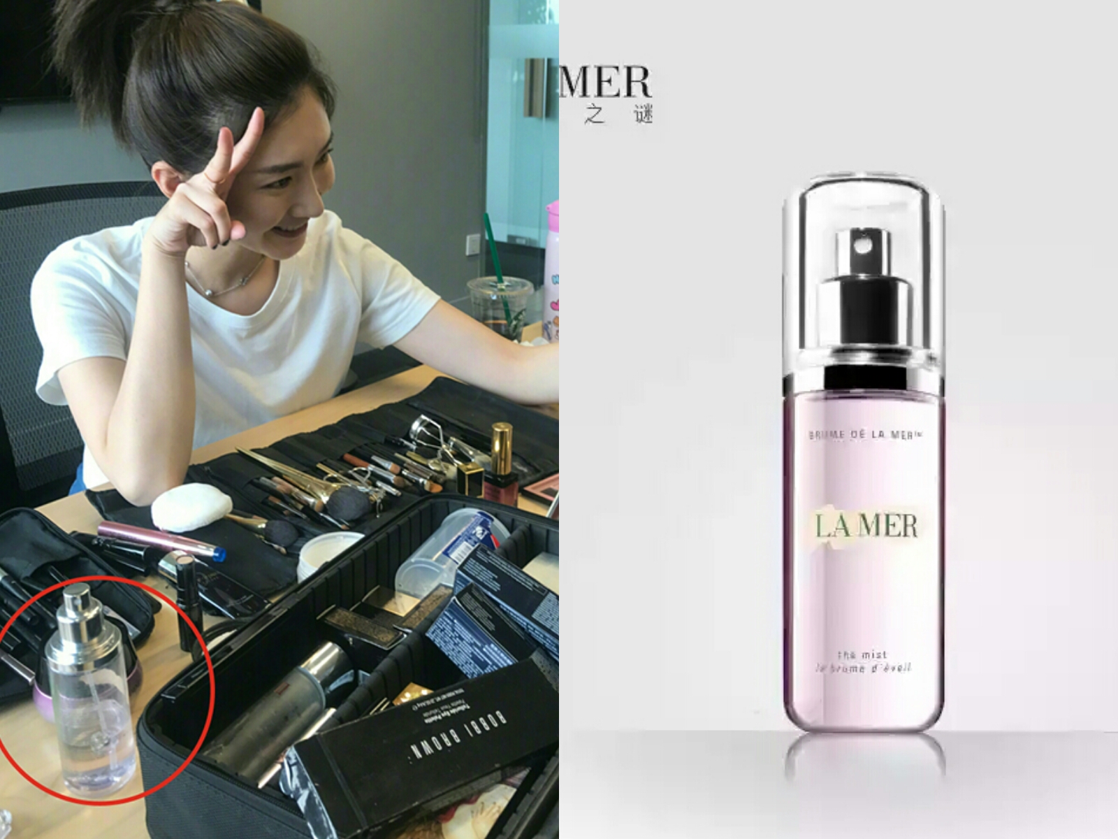 江疏影同款蓝色保温杯,江疏影机场保温杯喝水