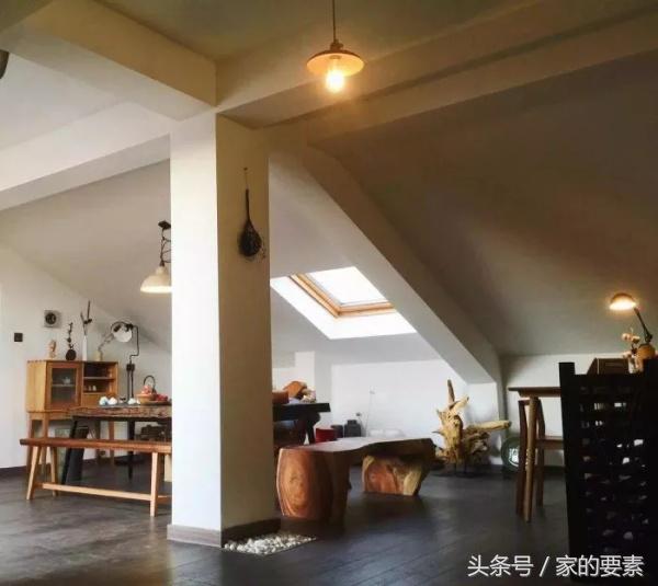 阁楼简洁大方的茶室,阁楼打造书房茶室
