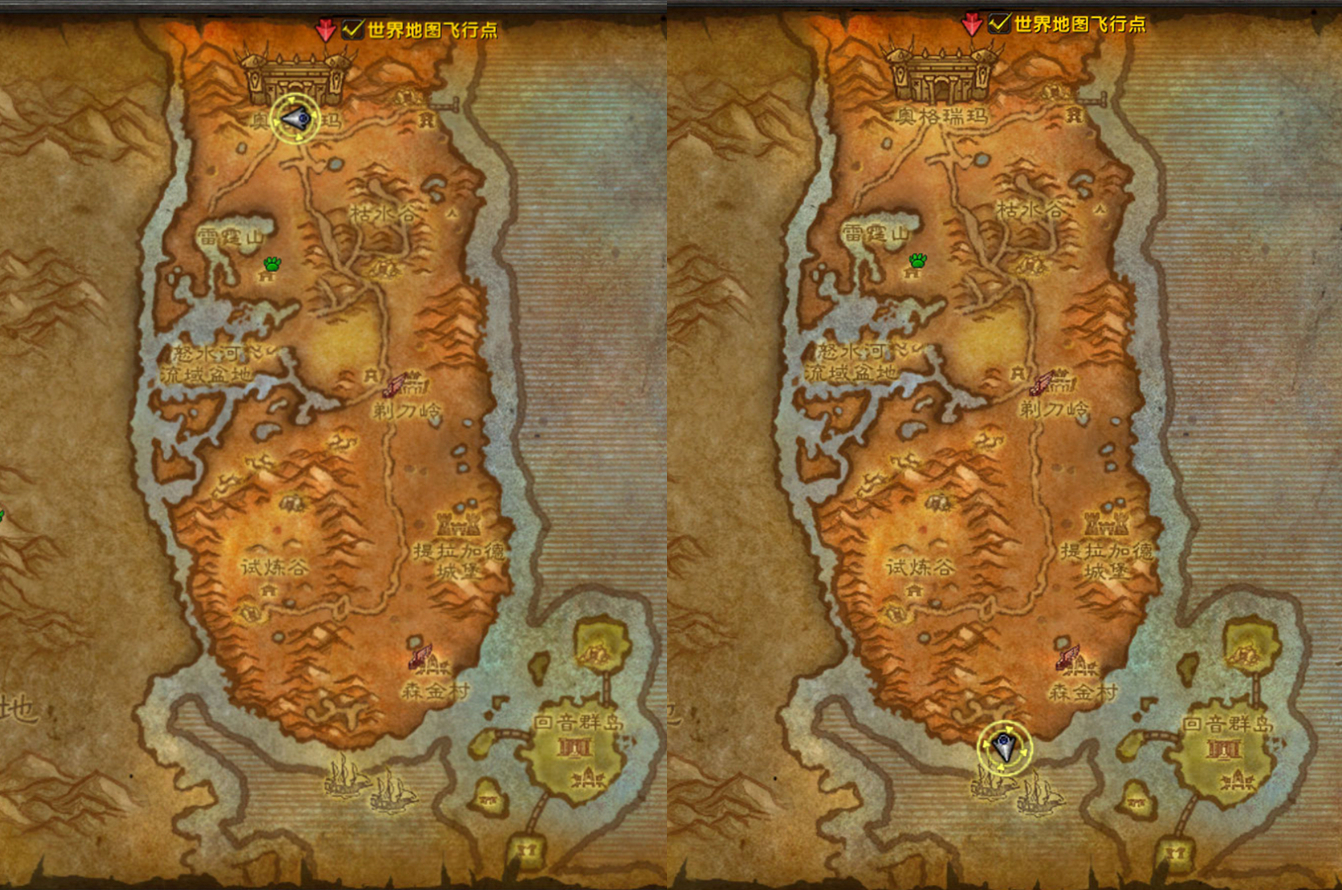 魔兽世界各地图介绍,魔兽世界的地图有多大