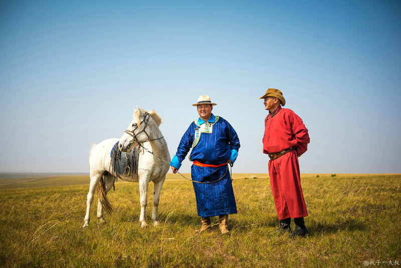 草原金秋美景图片,蓝天白云大草原的美图