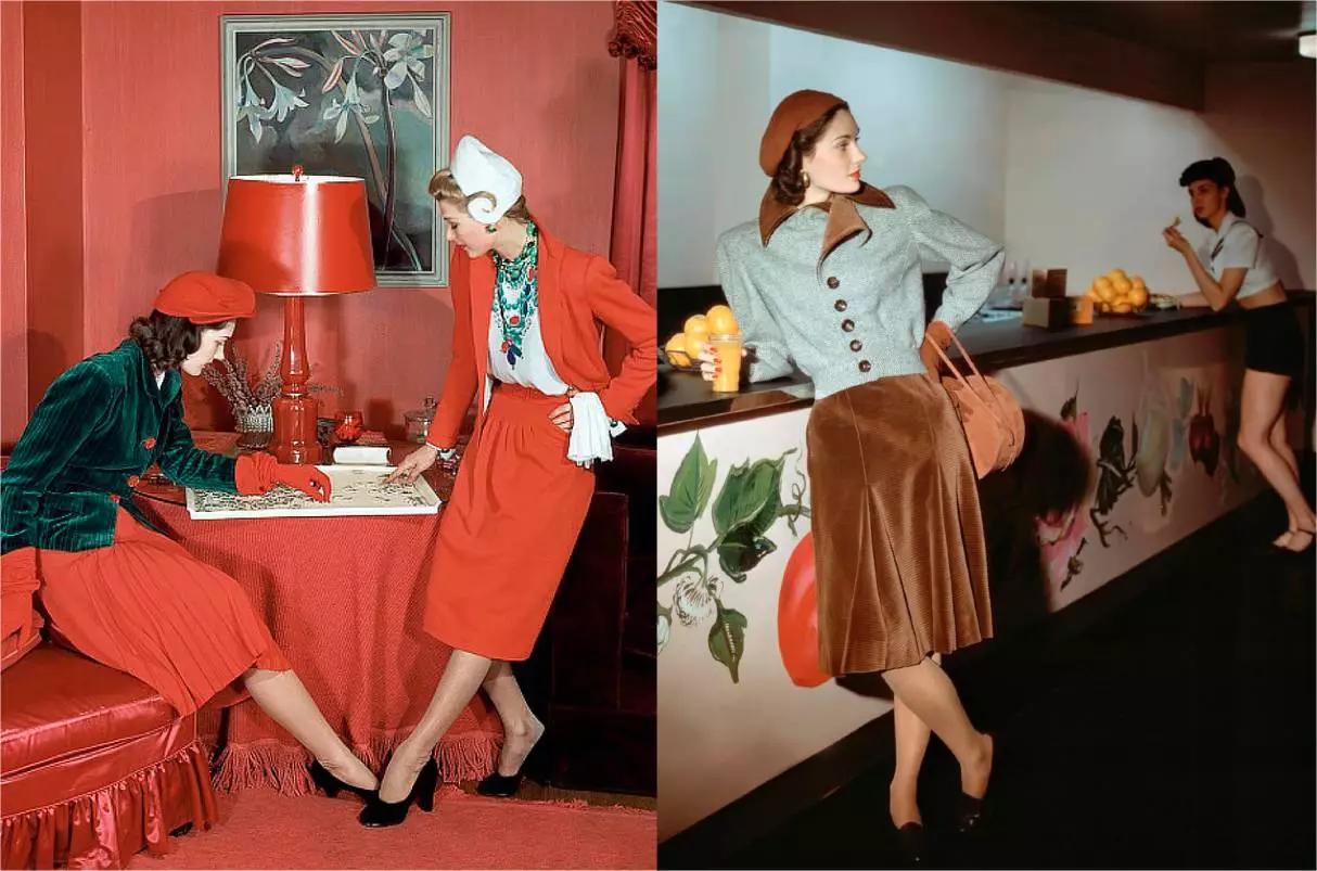 复古面料搭配流行元素,复古面料崛起穿出摩登年代感