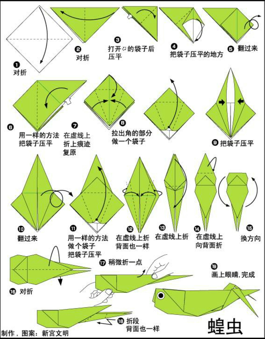 昆虫折纸大全教程,昆虫折纸大全立体教程