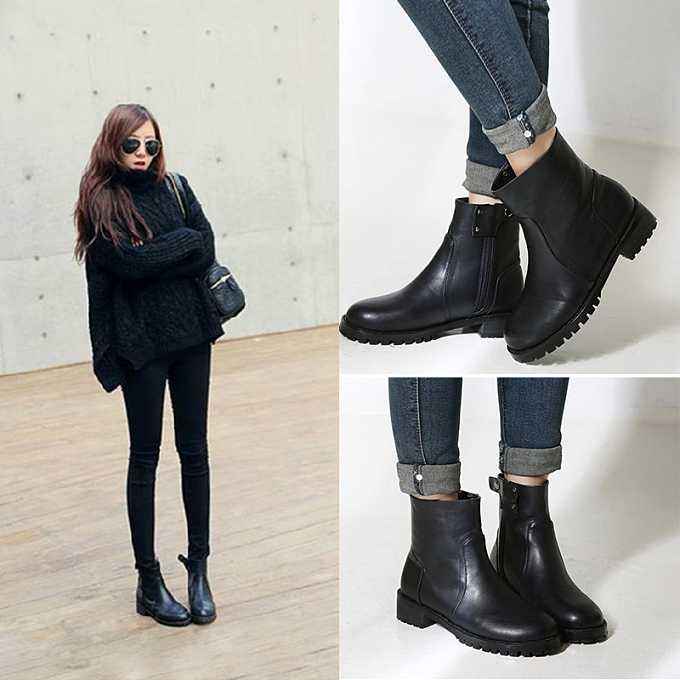 冬天腿型不好看身材穿搭,大粗腿如何选择靴子