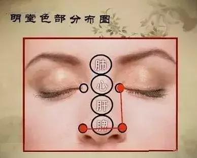 面诊鼻头发黑,中医面诊之鼻