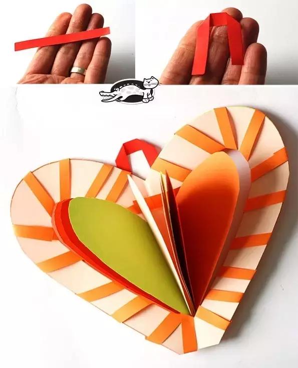 幼儿园小班手工卡纸贺卡图片,3-6岁幼儿手工简单贺卡小花