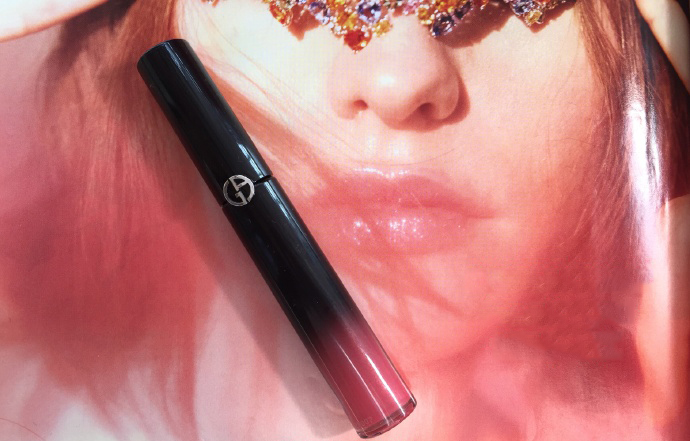 阿玛尼101黑管哑光口红,阿玛尼红管206唇釉深唇试色