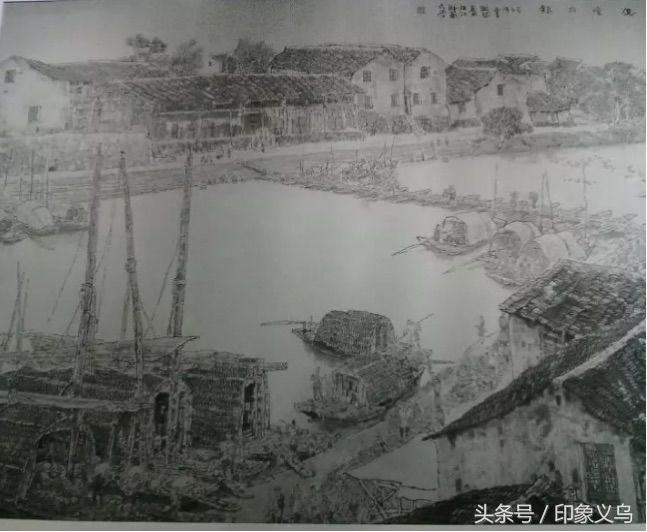 义乌佛堂万善浮桥,佛堂万善浮桥老照片