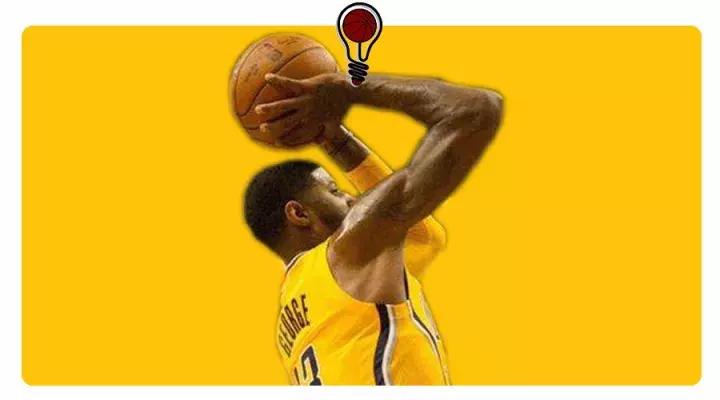 锋卫摇摆人过人,乔治晃飞防守人侧步投篮