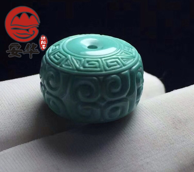 绿松石3mm小米珠搭配图,安华绿松石旗舰店