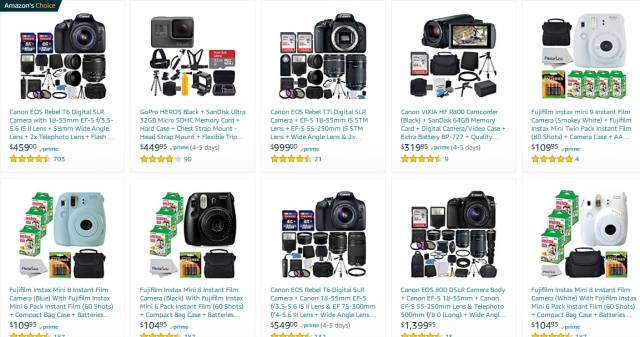 美国线上市场最受欢迎的摄像产品品牌及热卖品TOP30