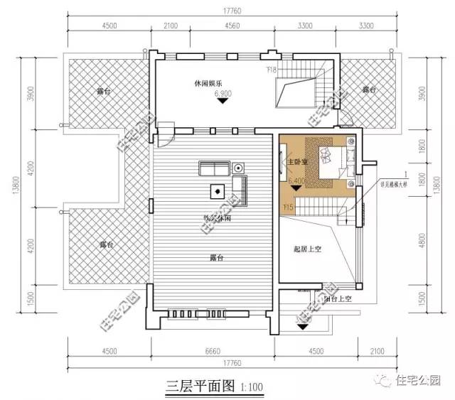 10米x11米现代别墅一层,17*10二层现代简约别墅