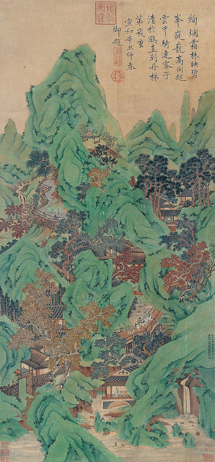 宋刘松年山水画精品欣赏,宋画四大家作品欣赏