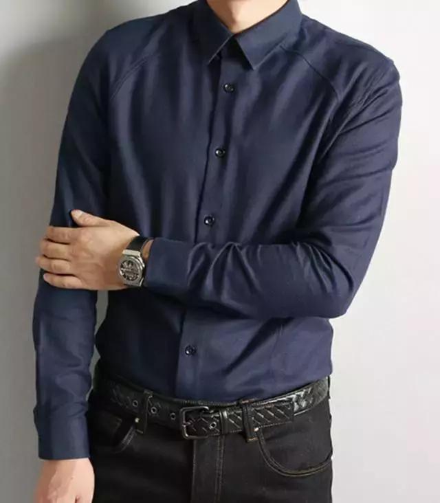 165到170偏瘦男士商务衬衫,衬衫男秋冬宽松慵懒风外穿潮